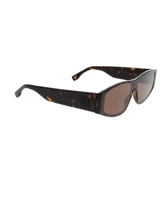 Fendi Accessoires ,Bruin ,Stijlvolle Zonnebril Met 145Mm Pootlengte in het Brown