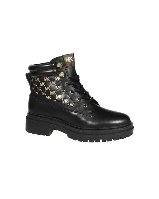 Michael Kors Lace-Up Boots in het Black