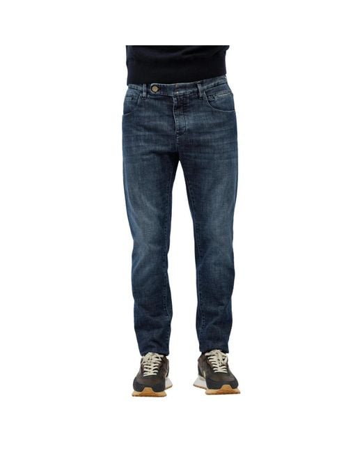 Incotex Blue Slim Fit Jeans for men