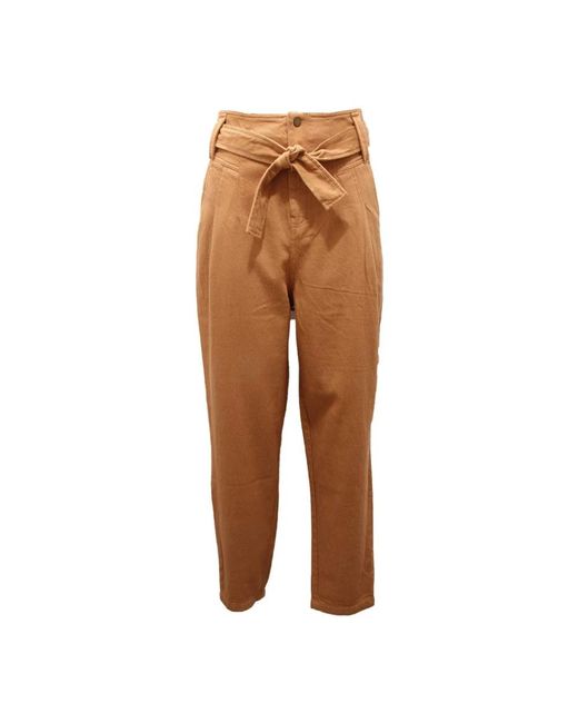 Twinset Brown Straight Fit Jeans
