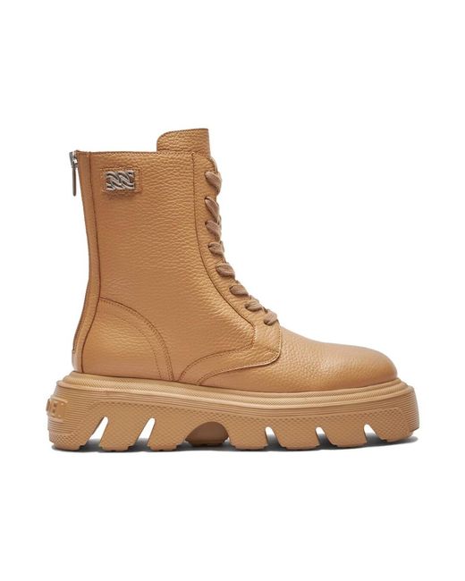 Lace-up boots Casadei de color Brown