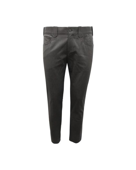 Dolce & Gabbana Gray Slim-Fit Trousers for men