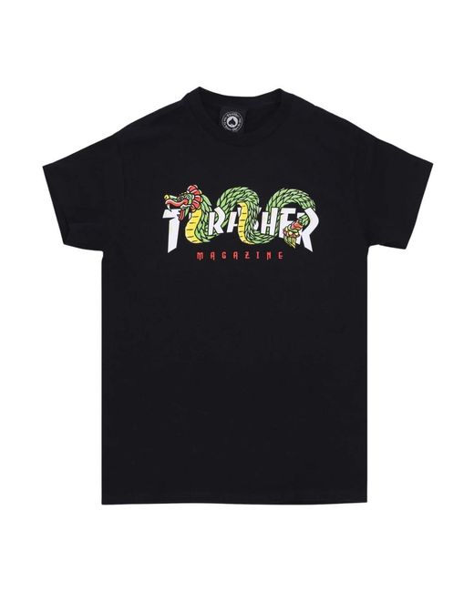 Thrasher Schwarzes Aztec Tee Herren T-Shirt in Black für Herren