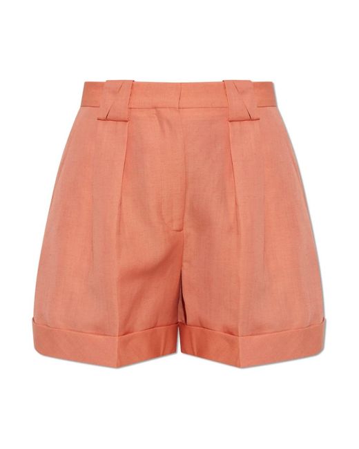 Versace Wol-Linnen Shorts in het Orange