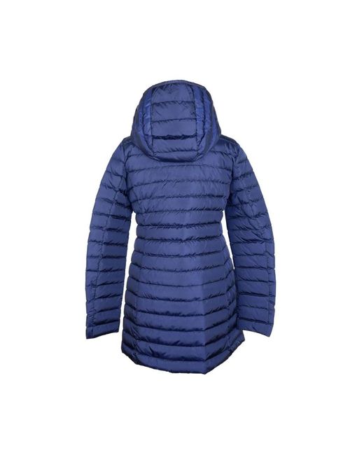 Add Blue Blaue daunen-pufferjacke mit kapuze