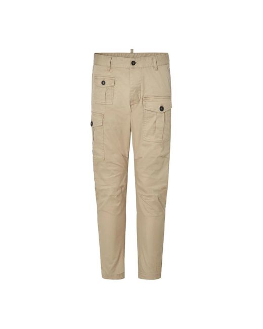 DSquared² Natural Slim-Fit Trousers for men