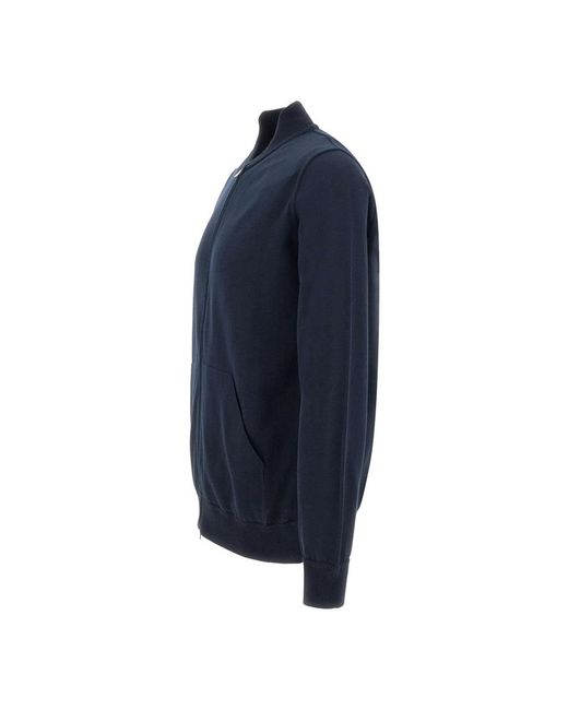 FILIPPO DE LAURENTIIS Blue Zip-Throughs for men