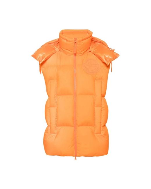 Moncler Jassen ,Oranje ,Apus Down Vest in het Orange voor heren
