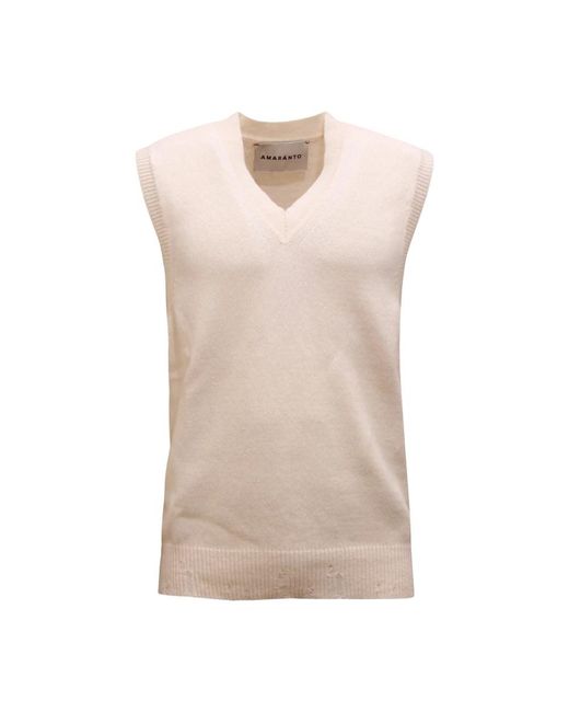 Amaranto Vests in het Natural voor heren