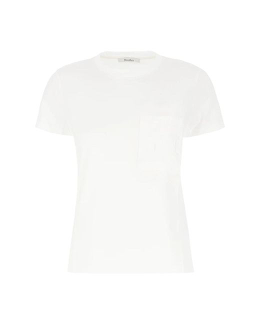Max Mara Casual Katoenen T-Shirt Voor Vrouwen in het White