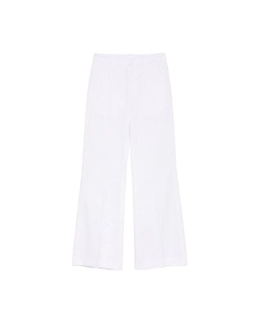 Dondup White Wide Trousers