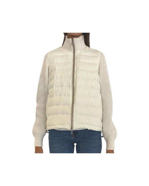 Eleventy Truien & Vesten ,Wol Cardigans in het Natural