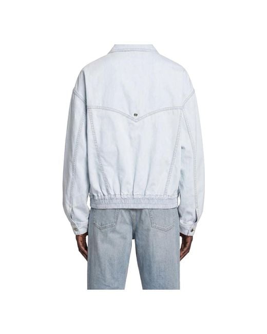 Versace Blue Denim Jackets for men