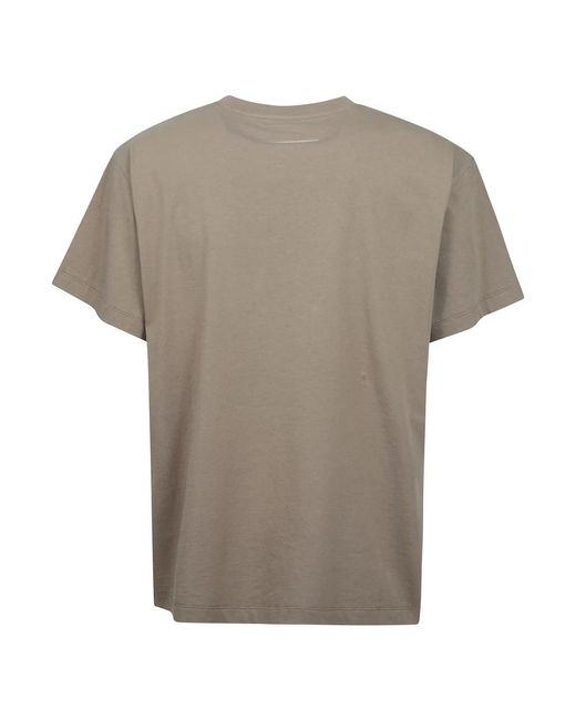 MM6 by Maison Martin Margiela Kurzarm Logo Print T-Shirt in Gray für Herren