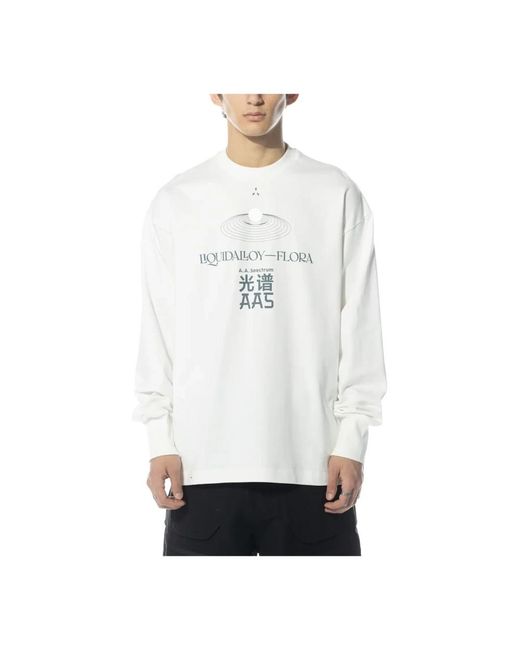 A.A.Spectrum光谱 Tops ,Wit ,Templex Longsleeve Shirt in het White voor heren