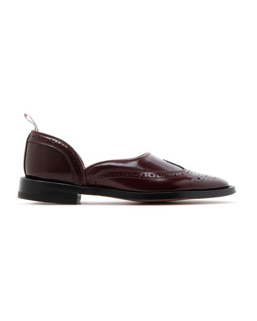 Thom Browne Brown Ballerinas