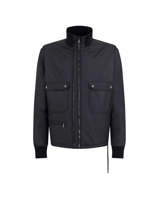 Dolce & Gabbana Blue Bomber Jackets for men