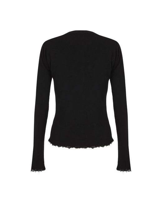 Cortana Truien & Vesten ,Zwart ,Wol Zwarte Wollen En Kasjmier Cardigan in het Black