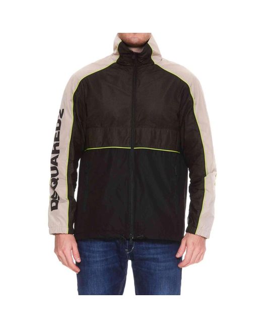 DSquared² Jassen ,Zwart ,Polyester Jacket in het Black voor heren
