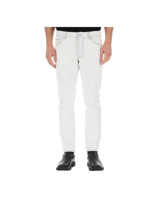 Marcelo Burlon Gray Slim-Fit Jeans for men