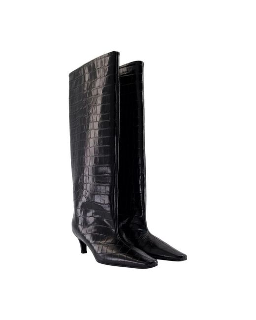 Totême Black Wide Shaft Boots