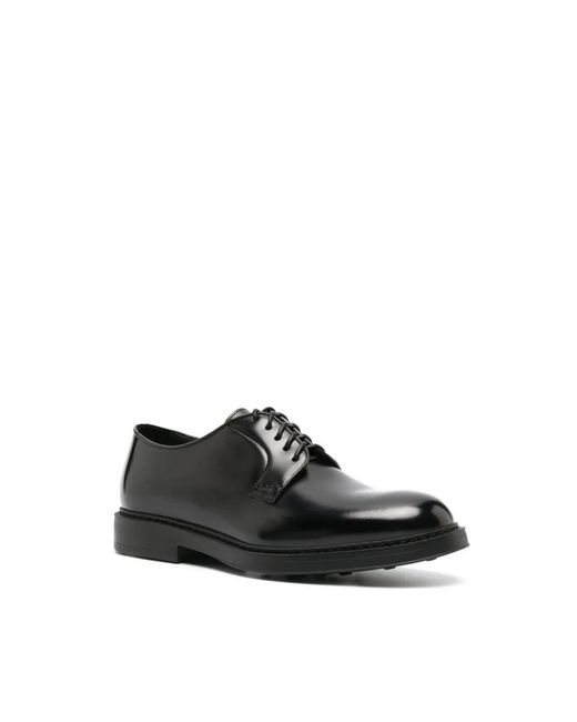 Doucal's Black Laced Shoes for men