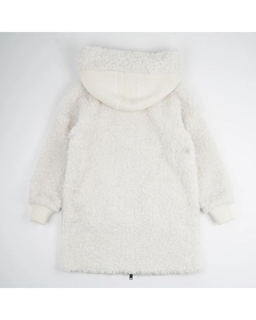 Diego M White Faux Fur & Shearling Jackets