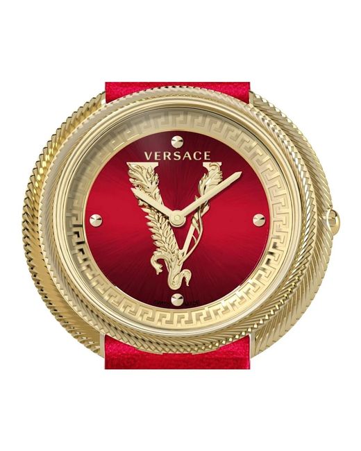 Versace Thea 38Mm Horloge in het Red