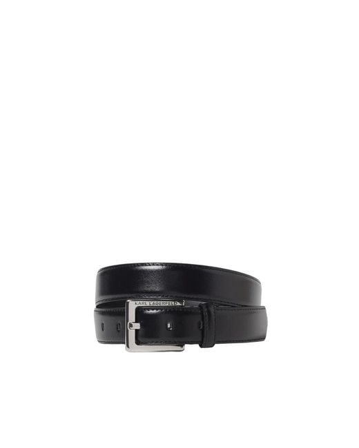Karl Lagerfeld Black Belts
