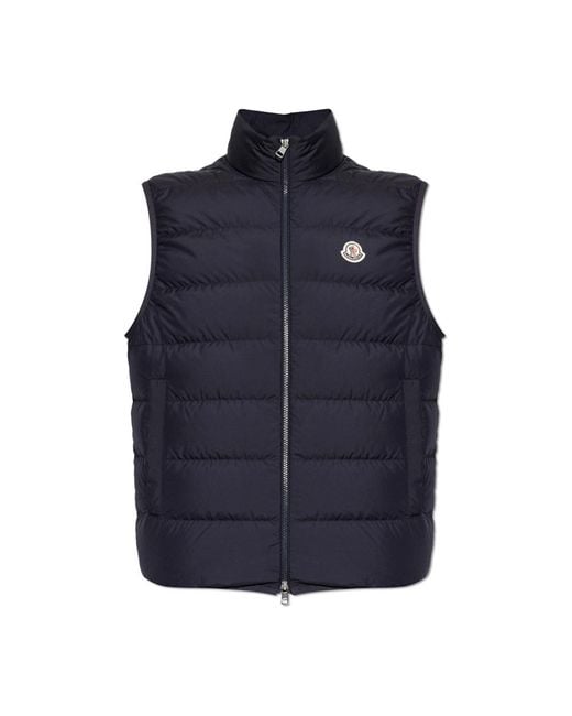 Moncler Jassen ,Blauw ,Polyester Contrin Down Vest in het Blue voor heren