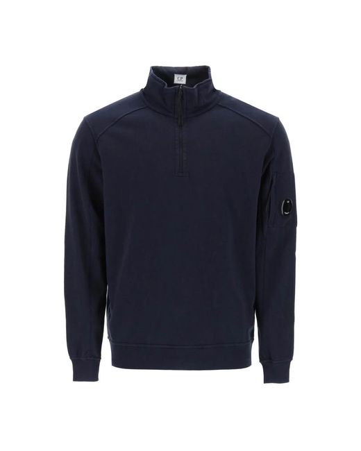 C P Company Blue Zip-Throughs for men