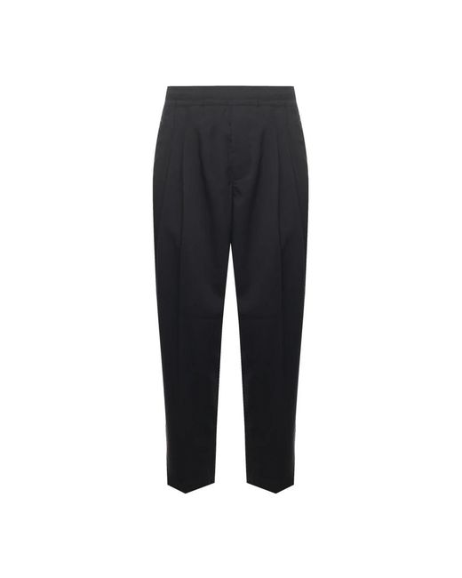 Giuliano Galiano Black Slim-Fit Trousers for men