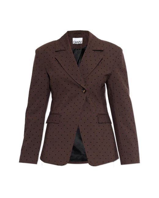 Ganni Brown Blazers