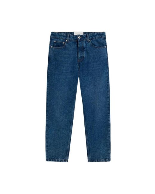 AMI Blue Straight Fit Jeans for men