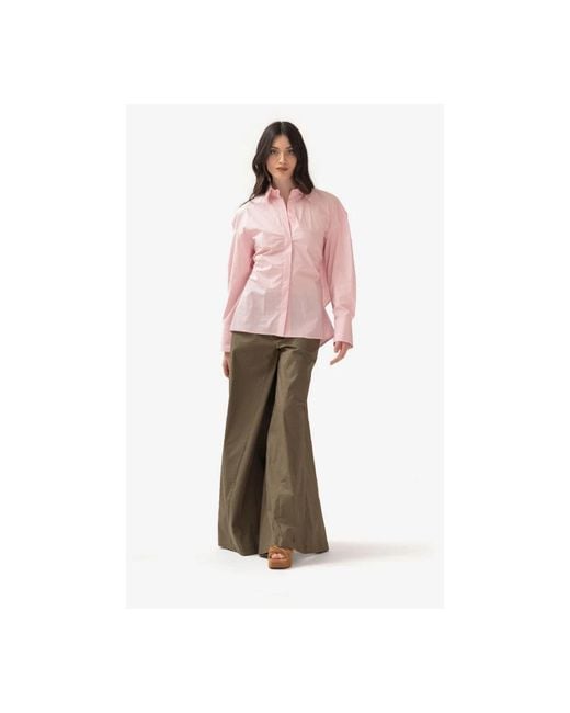 FEDERICA TOSI Green Wide Trousers