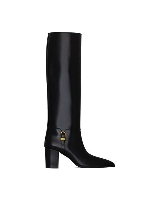Saint Laurent Black Heeled Boots