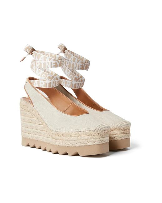 Stella McCartney Natural Wedges