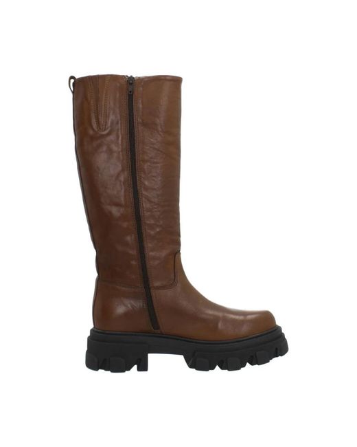 Alpe Brown Hohe stiefel