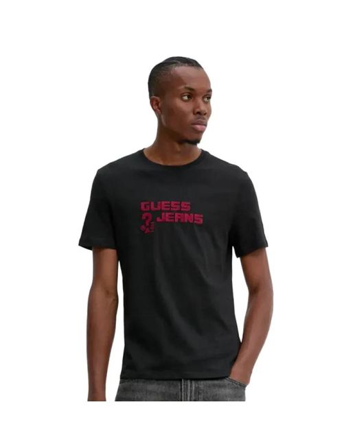 Guess T-Shirts in het Black voor heren