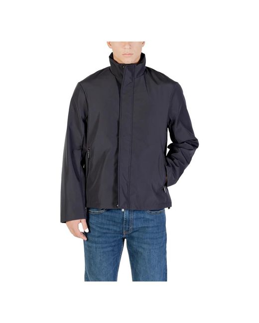 ARMANI EXCHANGE Jassen ,Blauw ,Polyester Moderne Blouson Jack Voor Mannen in het Blue voor heren