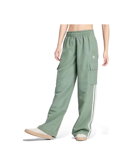 Pantalones cargo 3s para mujer Adidas de color Green