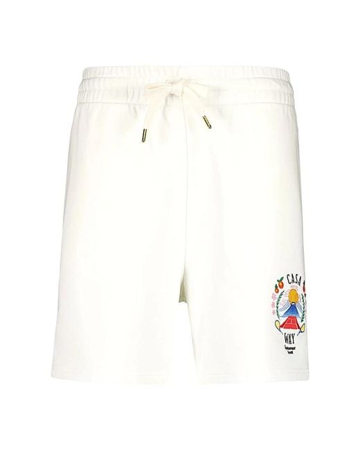 Casablanca White Casual Shorts for men