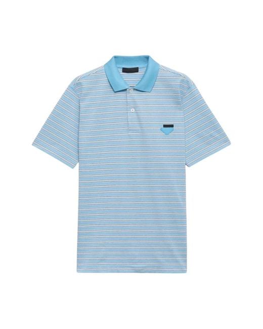 Prada Blue Polo Shirts for men