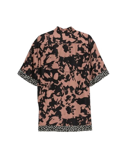 Dries Van Noten Black Short Sleeve Shirts for men