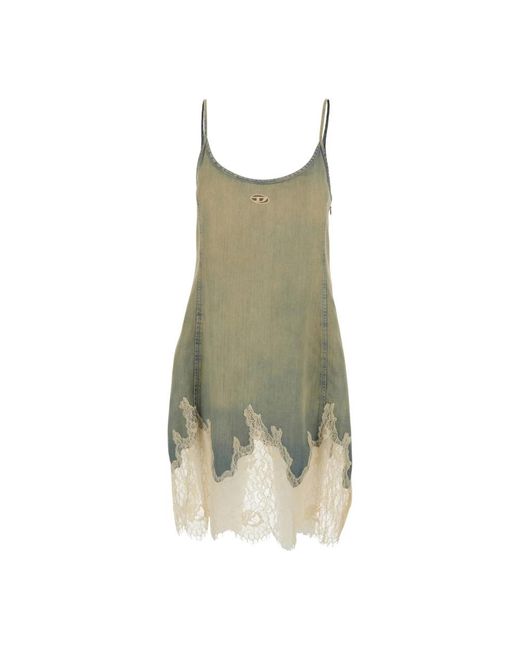 DIESEL Green Short Dresses