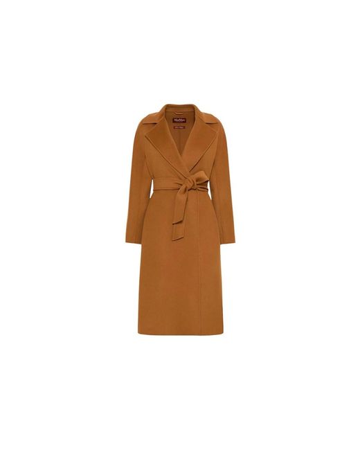 Max Mara Mst Cles Klassieke Jas in het Brown