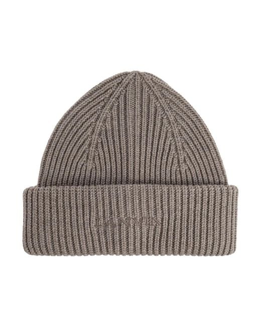 Lanvin Pet Met Geborduurd Logo in het Gray voor heren