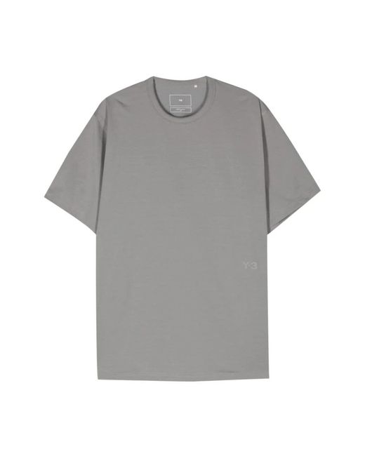 Y-3 Kurzarm-t-shirt in Gray für Herren