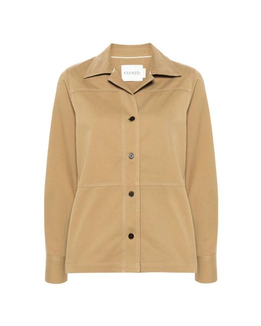 Light Jackets Closed de color Natural