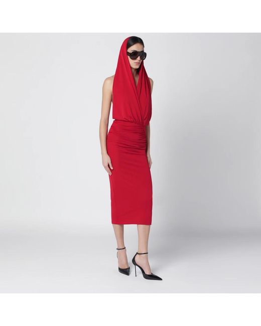 ANDAMANE Red Midi Dresses